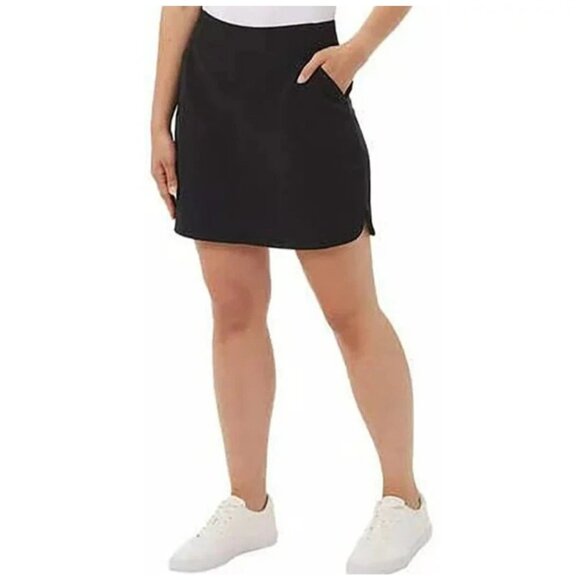 32 Degrees Pants - 32 Degrees Cool Women's XXL Black Skort Polyester/Spandex Blend Stretch N0486